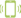Зелёный значок мобильного телефона